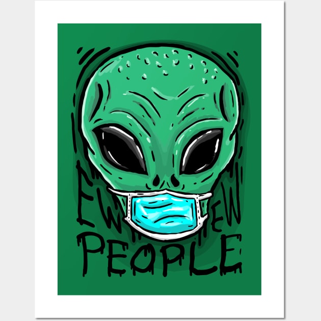 EW, People Alien Wall Art by RCM Graphix